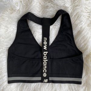 Black New Balance Sports Bra
